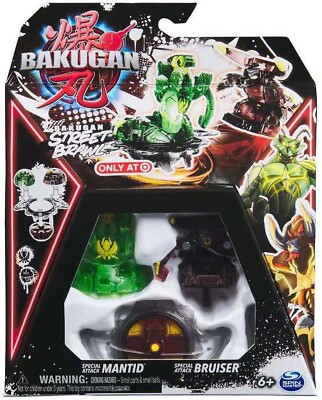 Bakugan Street Brawl Special Attack Mantid & Bruiser Figure 2-Pack