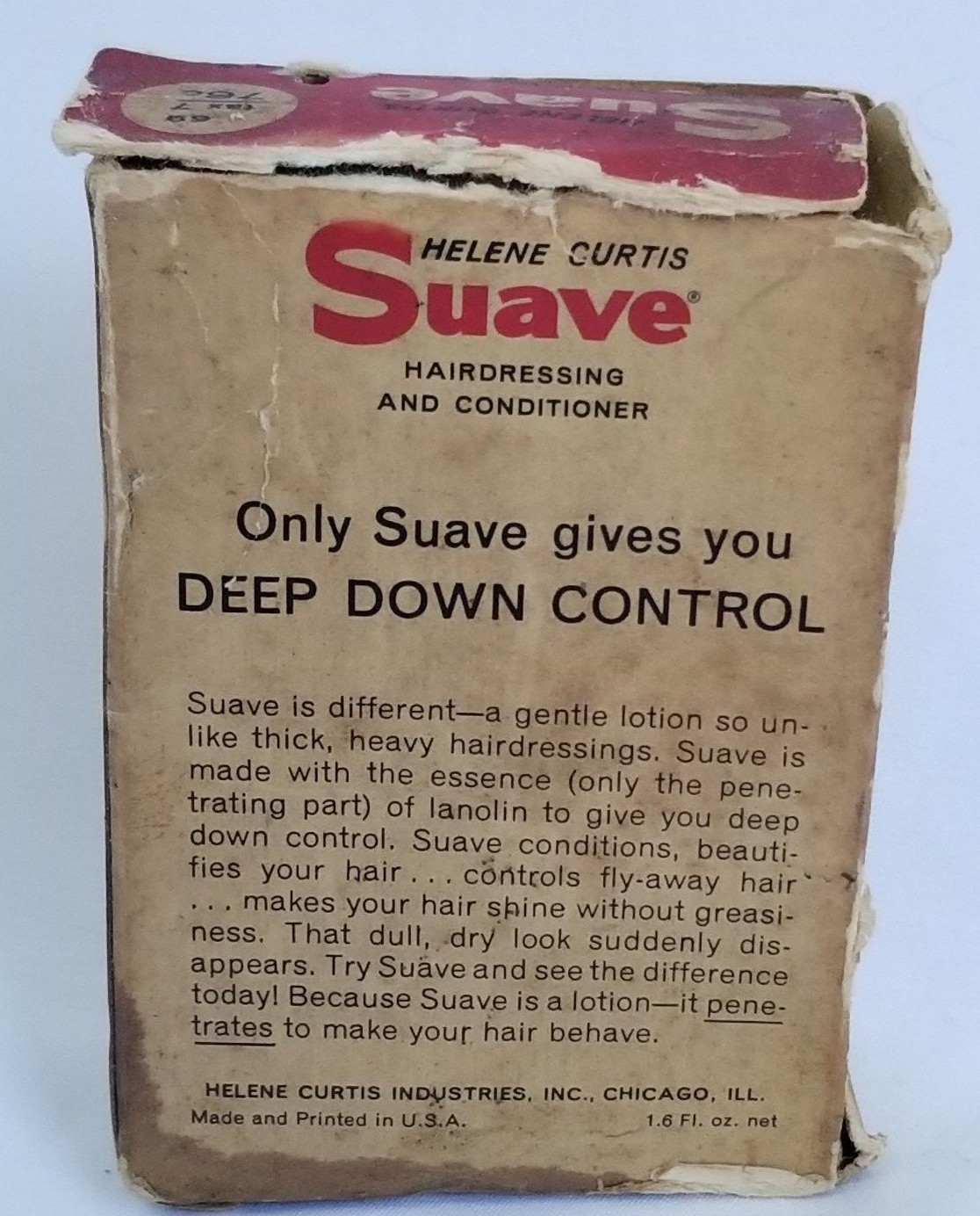 Vintage Helene Curtis Hairdressing & Conditioner with Lanolin in Original Box