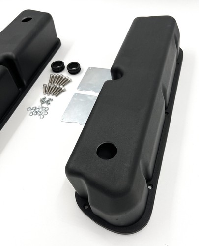 Black Aluminum Valve Covers For 1962-1985 Small Block Ford 289, 302, 5.0 & 351W