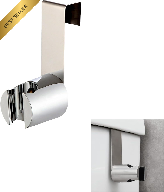 Bidet Sprayer Holder Toilet Bathroom Attachment Hanging Bracket for Handheld Sho