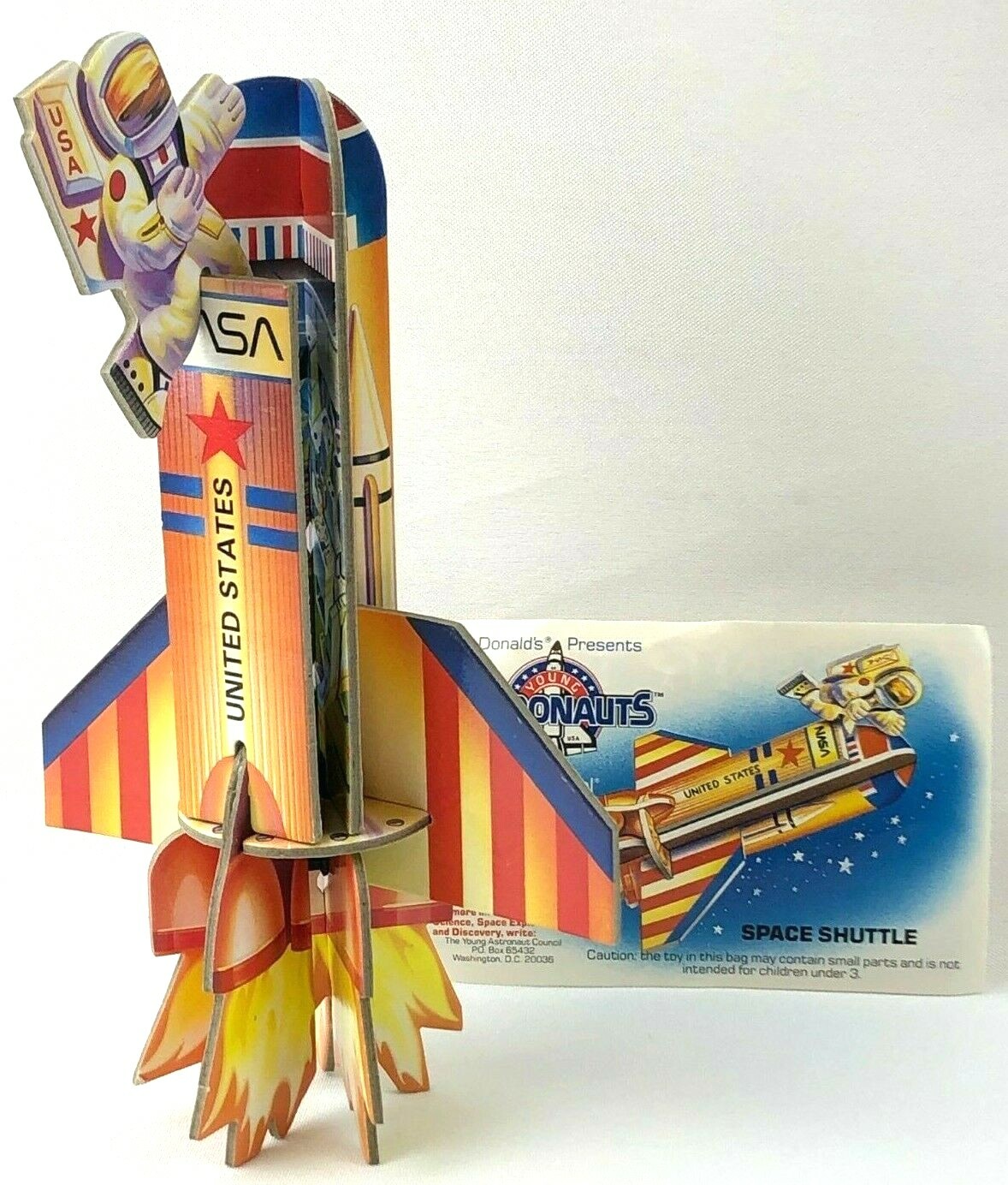 1992 McDonald's Young Astronauts SPACE SHUTTLE Happy Meal