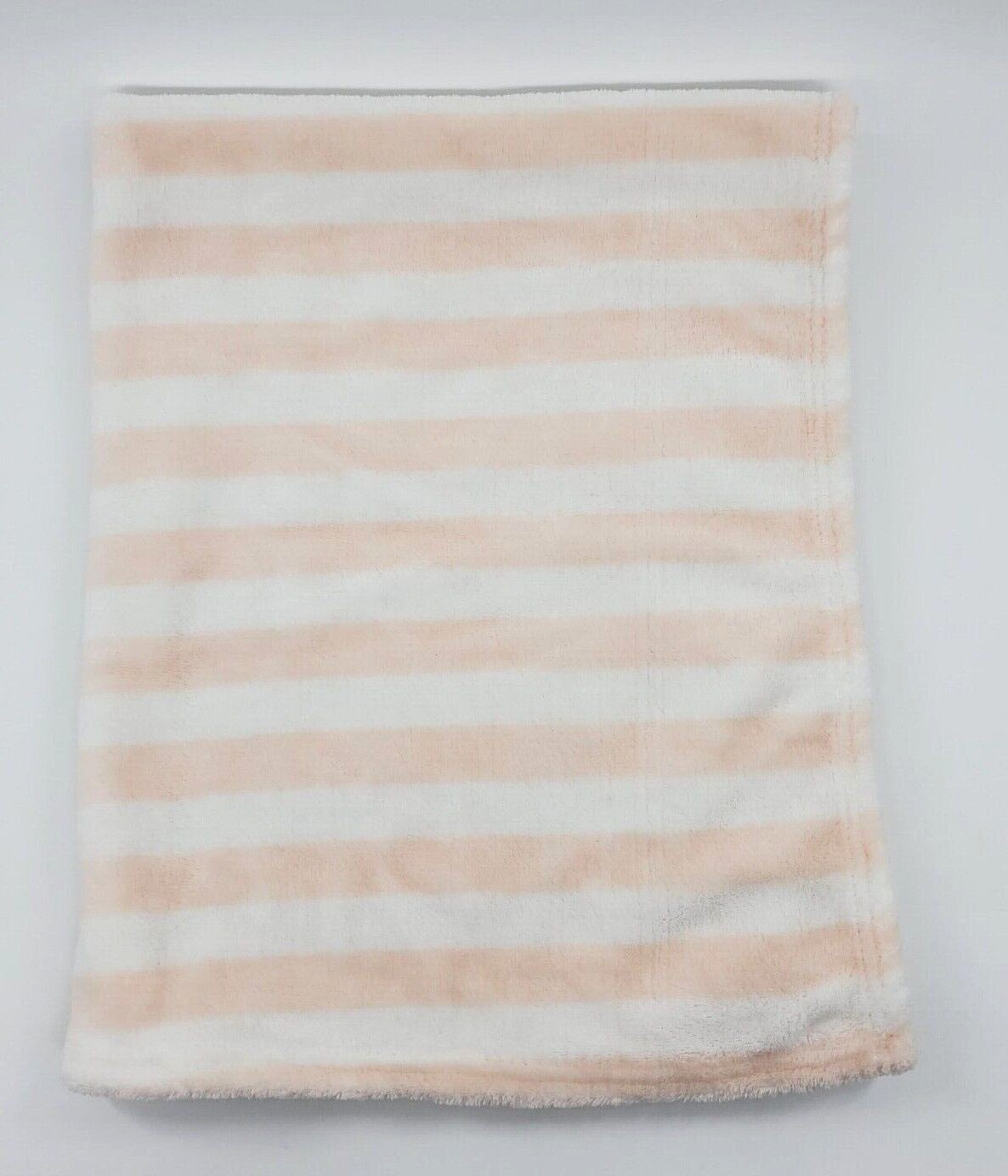 Peach Striped Soft Fleece Security Lovey Girl B18
