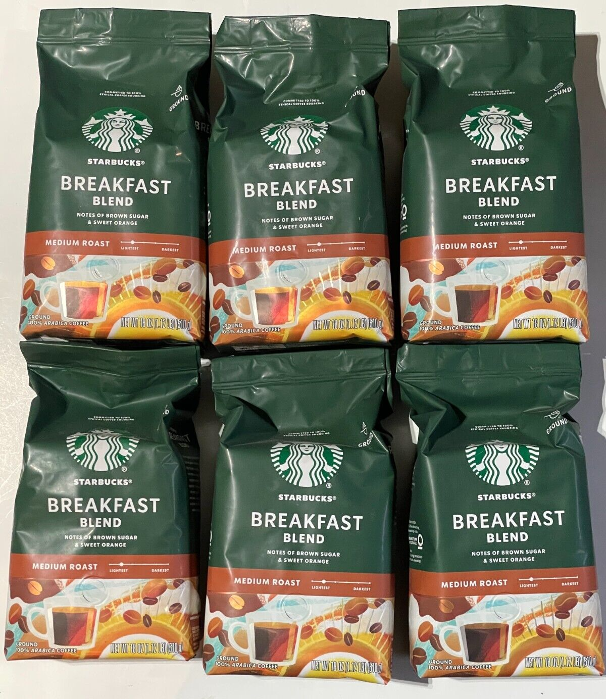 Starbucks Breakfast Blend Ground Medium Roast Coffee - 18oz 