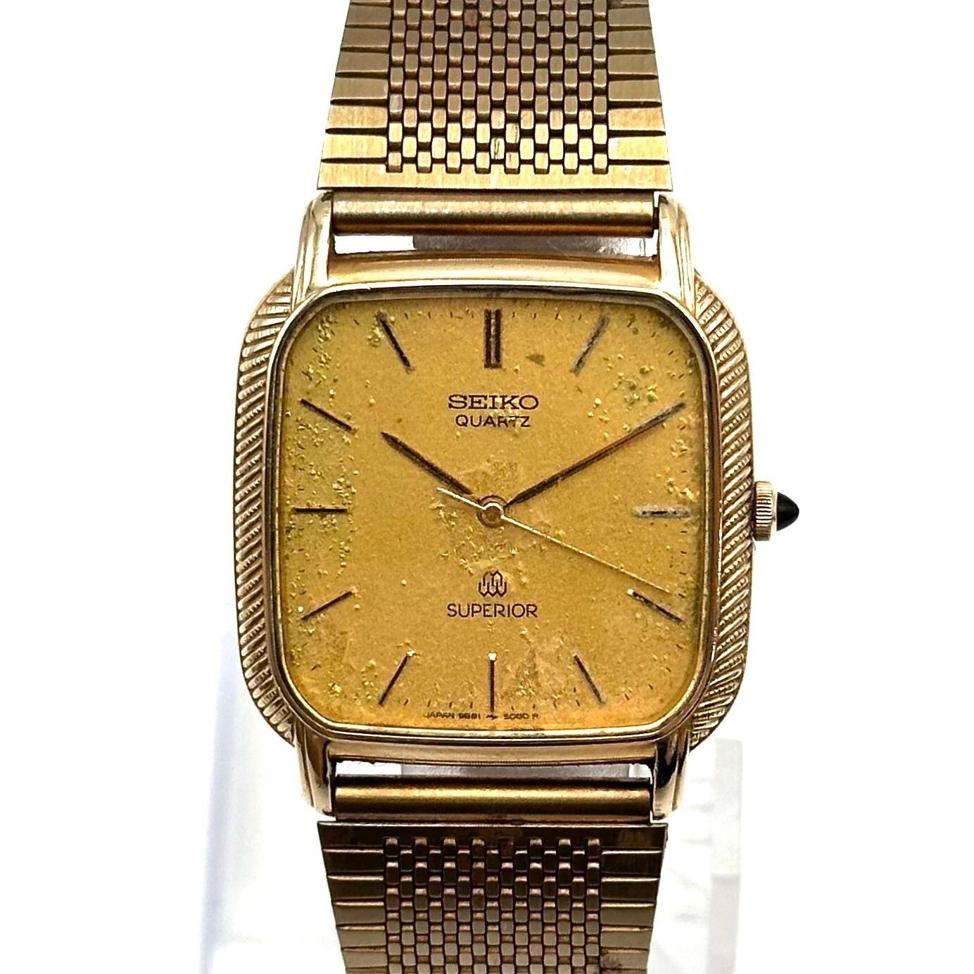 SEIKO クォーツ オーバル時計 ブラウン　14K SEIKO クォーツ オーバル時計 ブラウン 14K SEIKO クォーツ