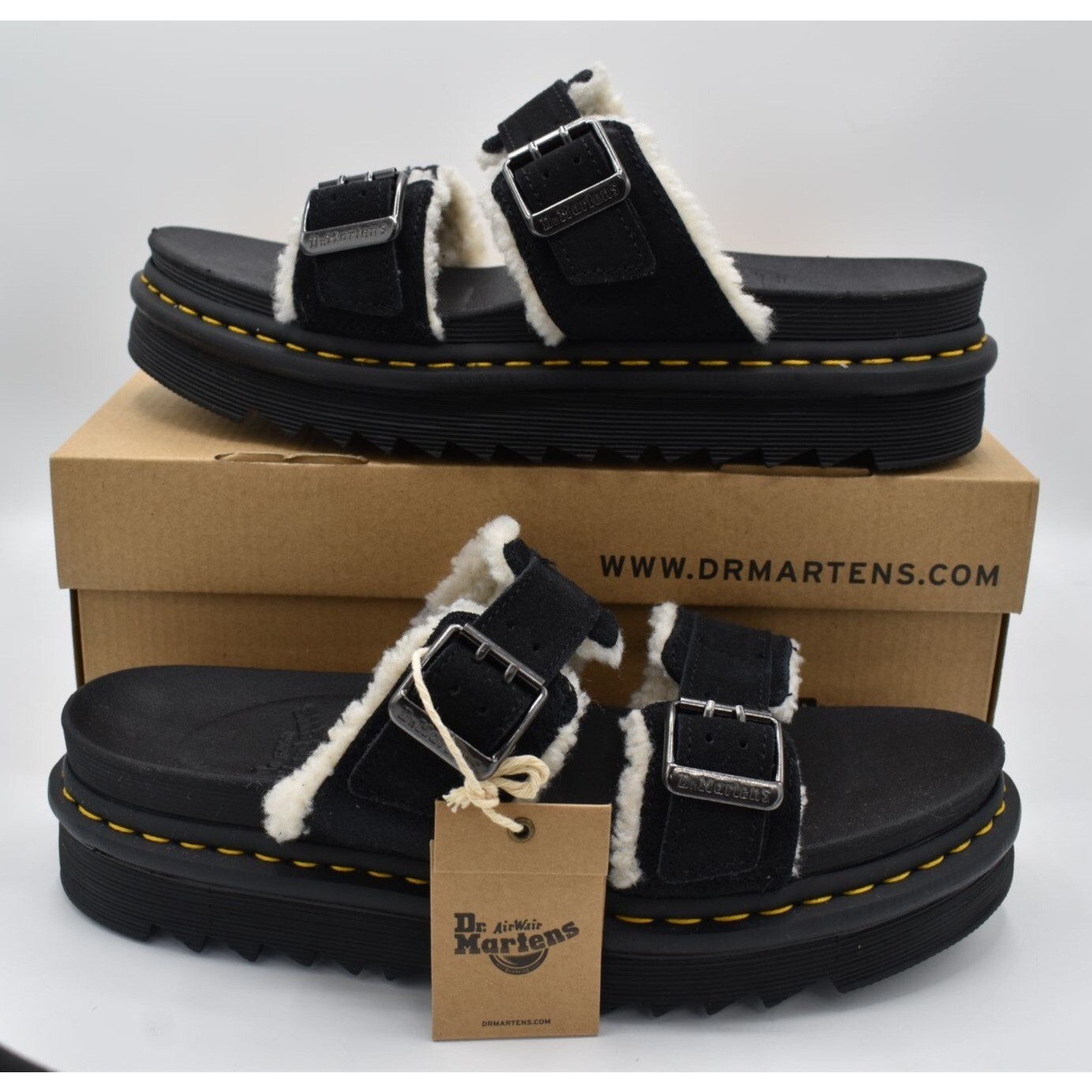 Dr Martens Mens Size 11 Myles Black Suede Buckle Sandals Dr Martens Mens Size 11 Myles Black Suede Buckle Sandals