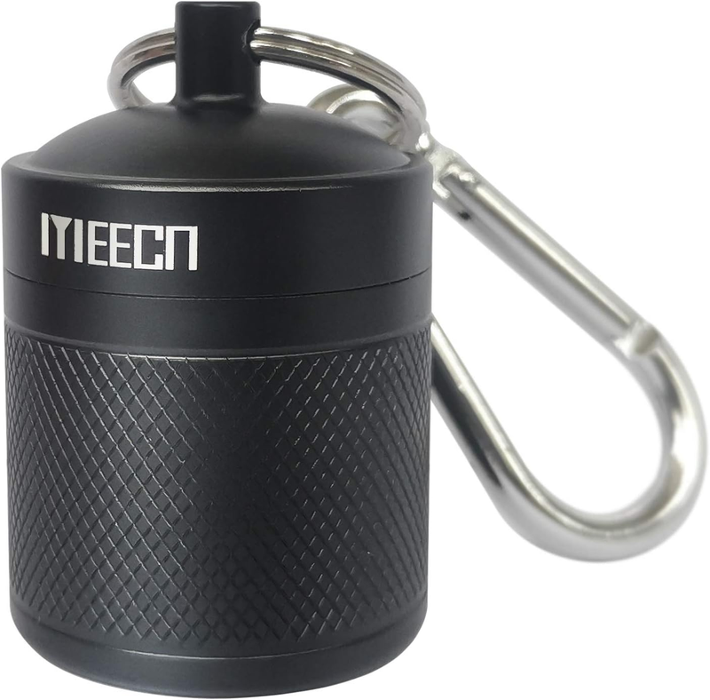 Keychain Pill Box Case Waterproof Portable Medicine Container Pill Holder Bottle