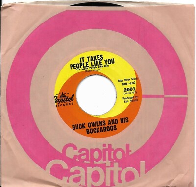 OWENS, Buck  (It Takes People Like You) Capitol 2001 = MINT VINTAGE record!