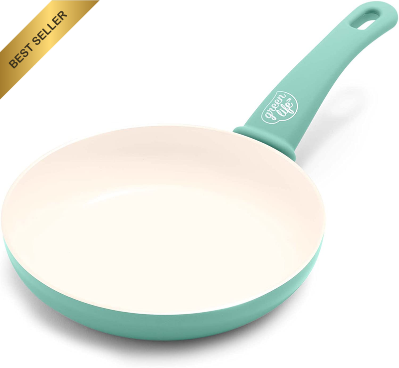 Soft Grip Healthy Ceramic Nonstick, 20Cm Frying Pan, Pfas-Free, Dishwasher Safe,