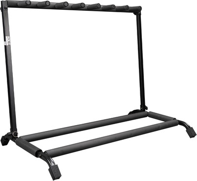 Rok-It Multi Guitar Stand Rack with Folding Design; Holds up to 7 Electric or Ac