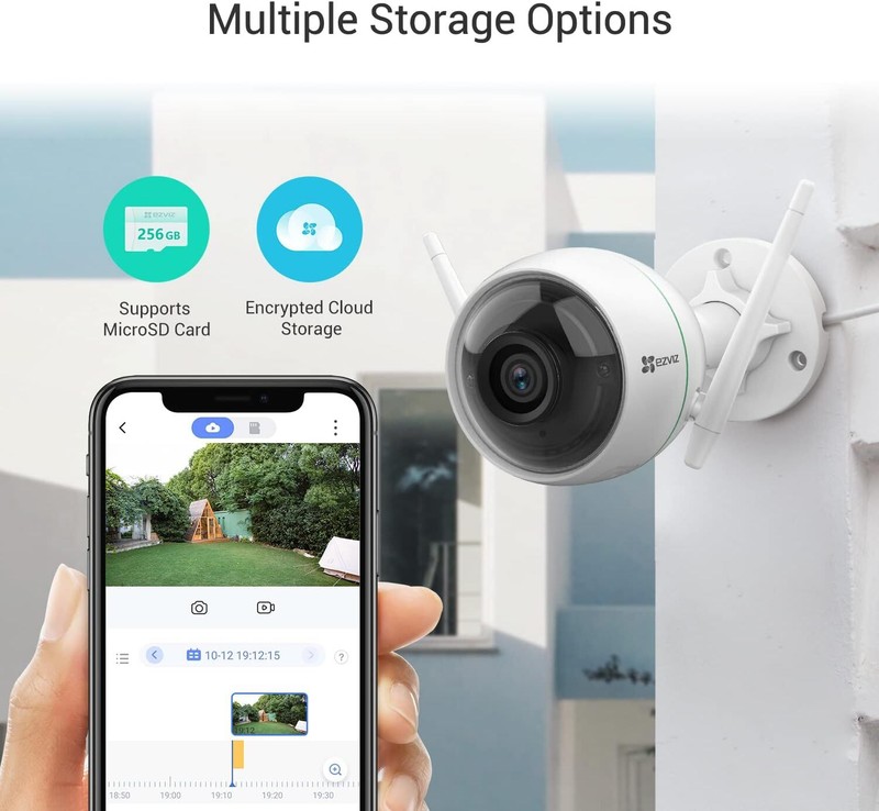EZVIZ Security Camera Outdoor 1080P WiFi, 100ft Night Vision, Weatherproof, S...