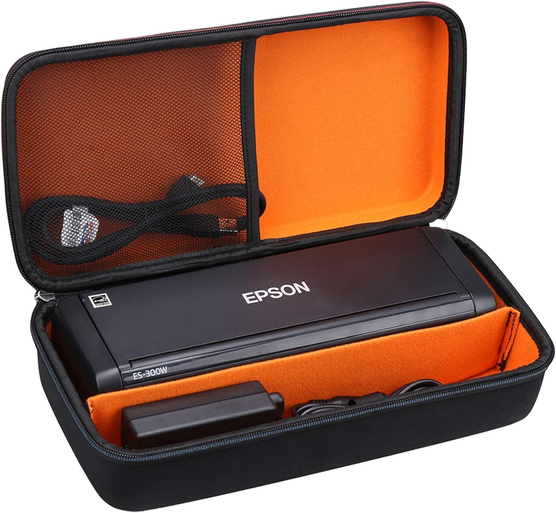 Mchoi Hard Portable Case Compatible with Epson Workforce ES-300W/ES-200/ES-300WR Wireless Color Portable Document Scanner