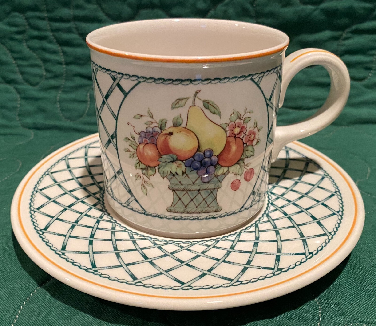 Villeroy and Boch Basket Pattern CUP & SAUCER ! LOOK