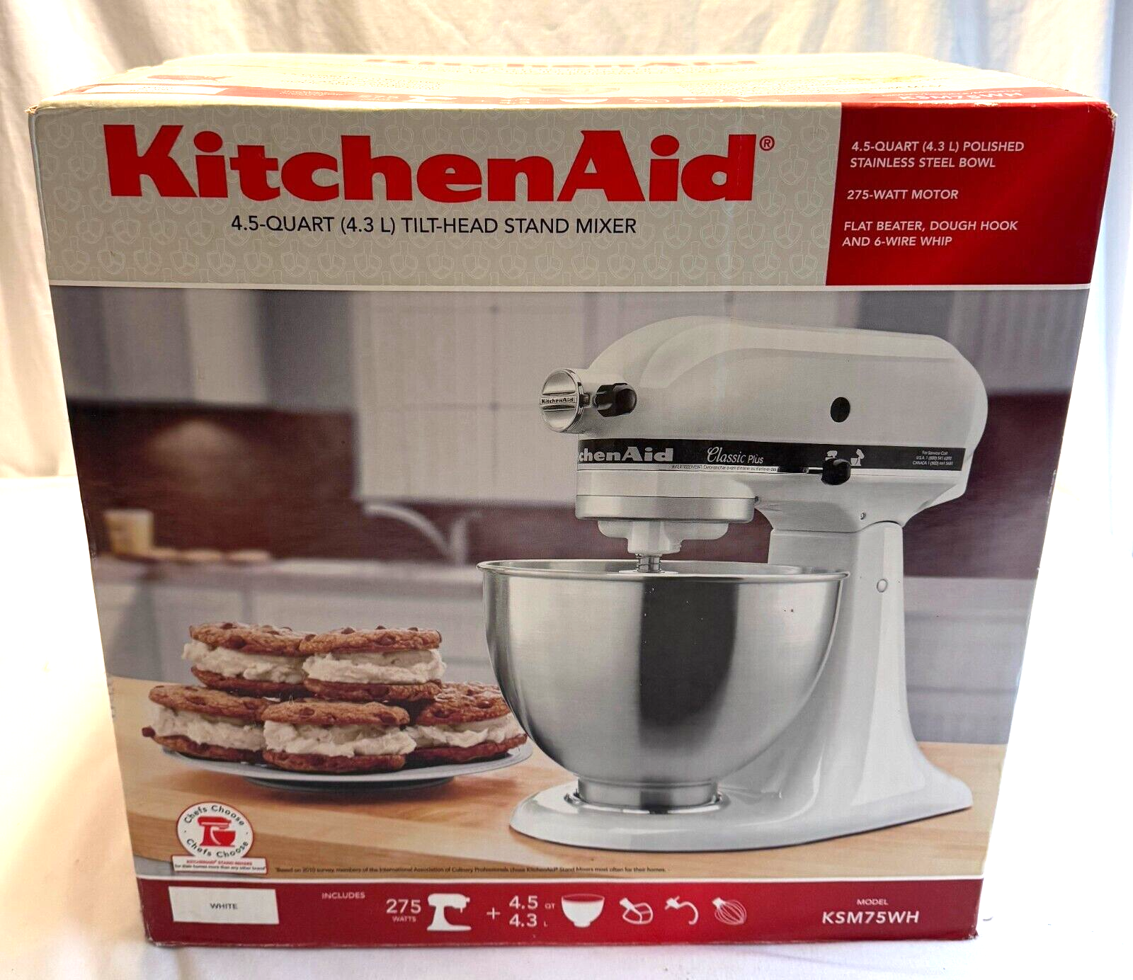 KitchenAid Classic Plus Series 4.5 Quart Tilt-Head Stand