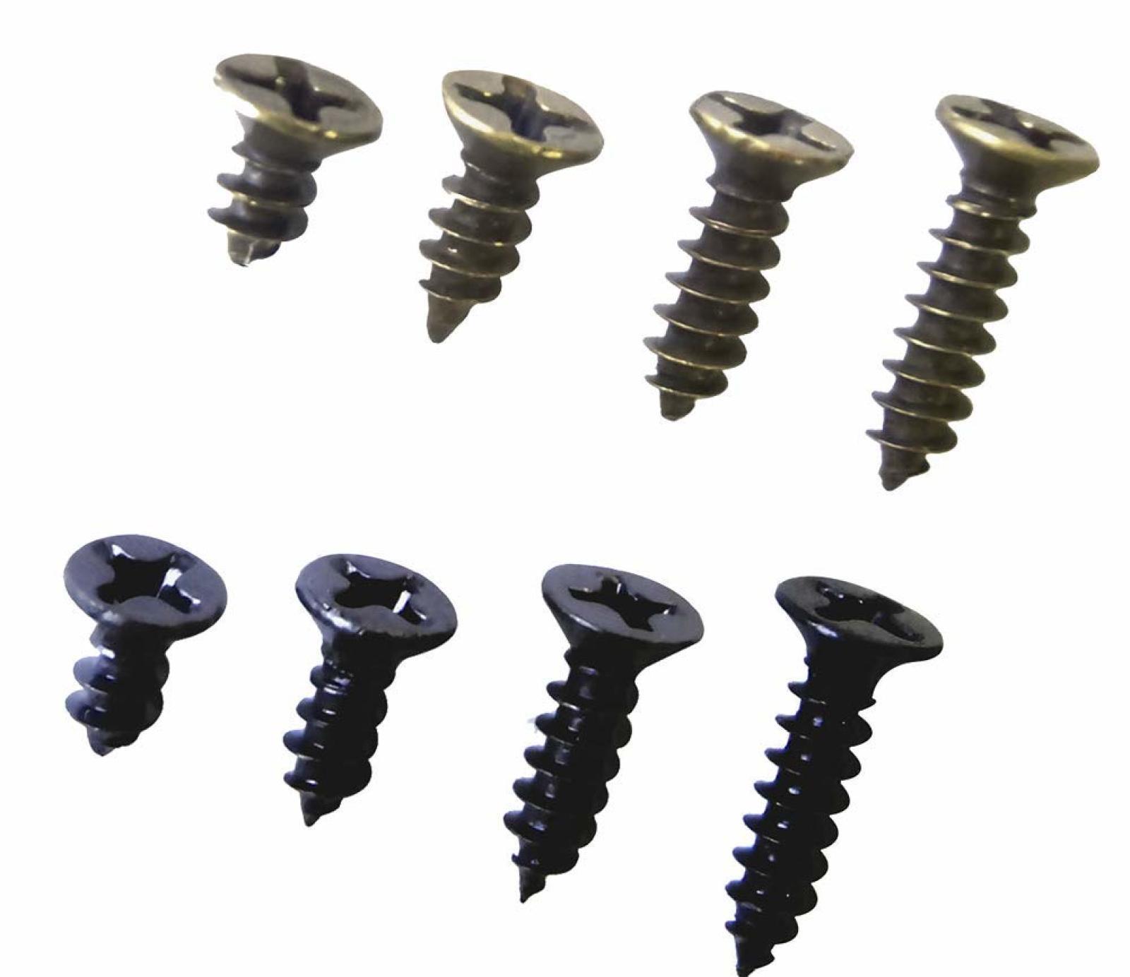 Phillips Flat Head Tapping Screws Black Oxide Wood Kit Assortment