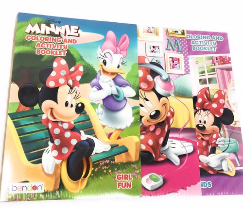 Disney Minnie Mouse & Doc McStuffins Coloring & Activity Booklets Set of 3 Pack