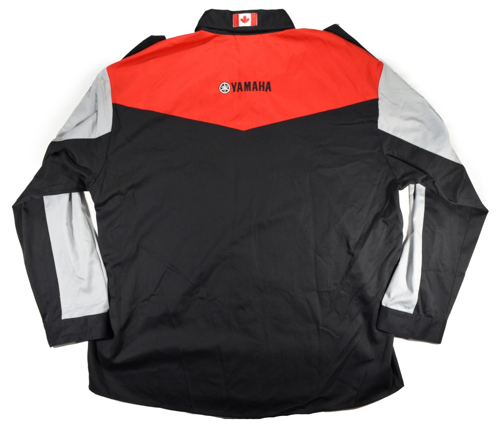 Yamaha Racing Mechanics Shirt Mens Size XXL Motorsport Long Sleeve Button Up