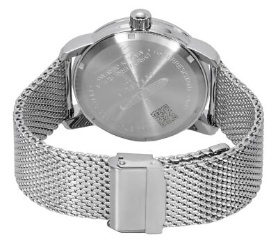 Pre-owned Zeppelin Lz127 Graf Gmt Stainless Steel Beige Dial Quartz 7642m5 Men's Watch
