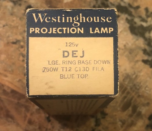 1950S Westinghouse Blue Tip Projection Bulb 750W TIZ C130 Fila