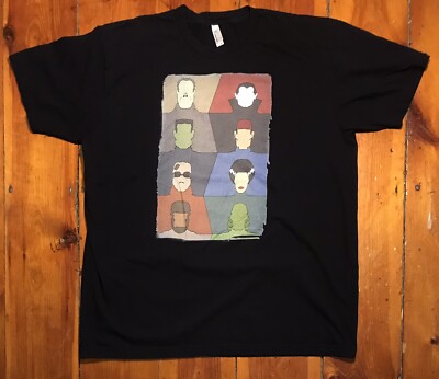 Universal Monsters Faceless Portraits T-Shirt (XX-Large)