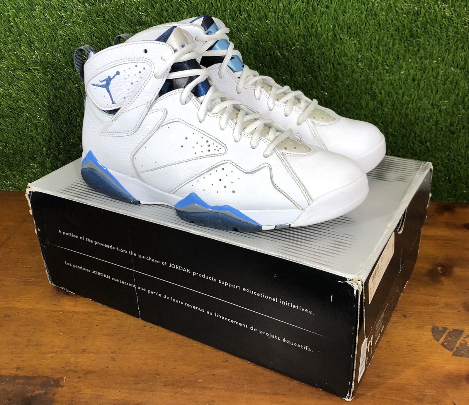 Nike Air Jordan 7 VII Retro French Blue Men Size 11 OG Nike Air Jordan 7 VII Retro French Blue Men Size 11 OG