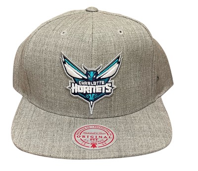 Мужская бейсболка Mitchell & Ness NBA Charlotte Hornets Team Heather Snapback - OSFA