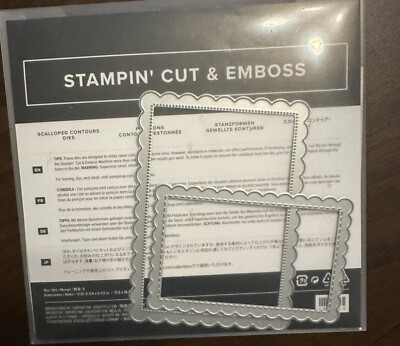 SCALLOPED CONTOURS Dies Stampin Up New Frames A24
