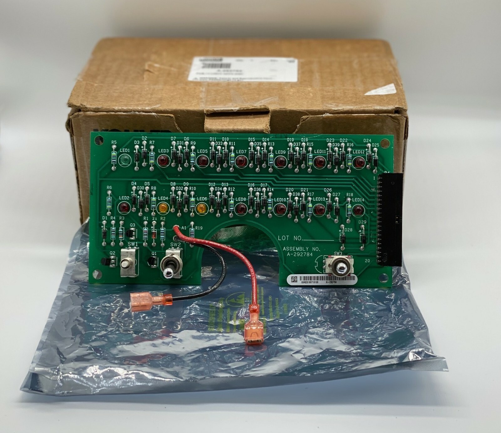 Kohler A-292784 14-L (PCB) PRINTED CIRCUIT BOARD New in OPENED BOX Free