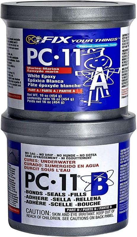 160114 PC-11 Epoxy Adhesive Paste, Two-Part Marine Grade, 1Lb in Two Cans, off W