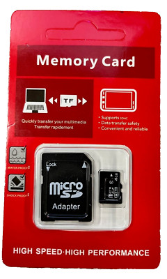 MicroSD4,8,16,32,64,128,256gb Class 4 microSDHC Memory Card+Adapter