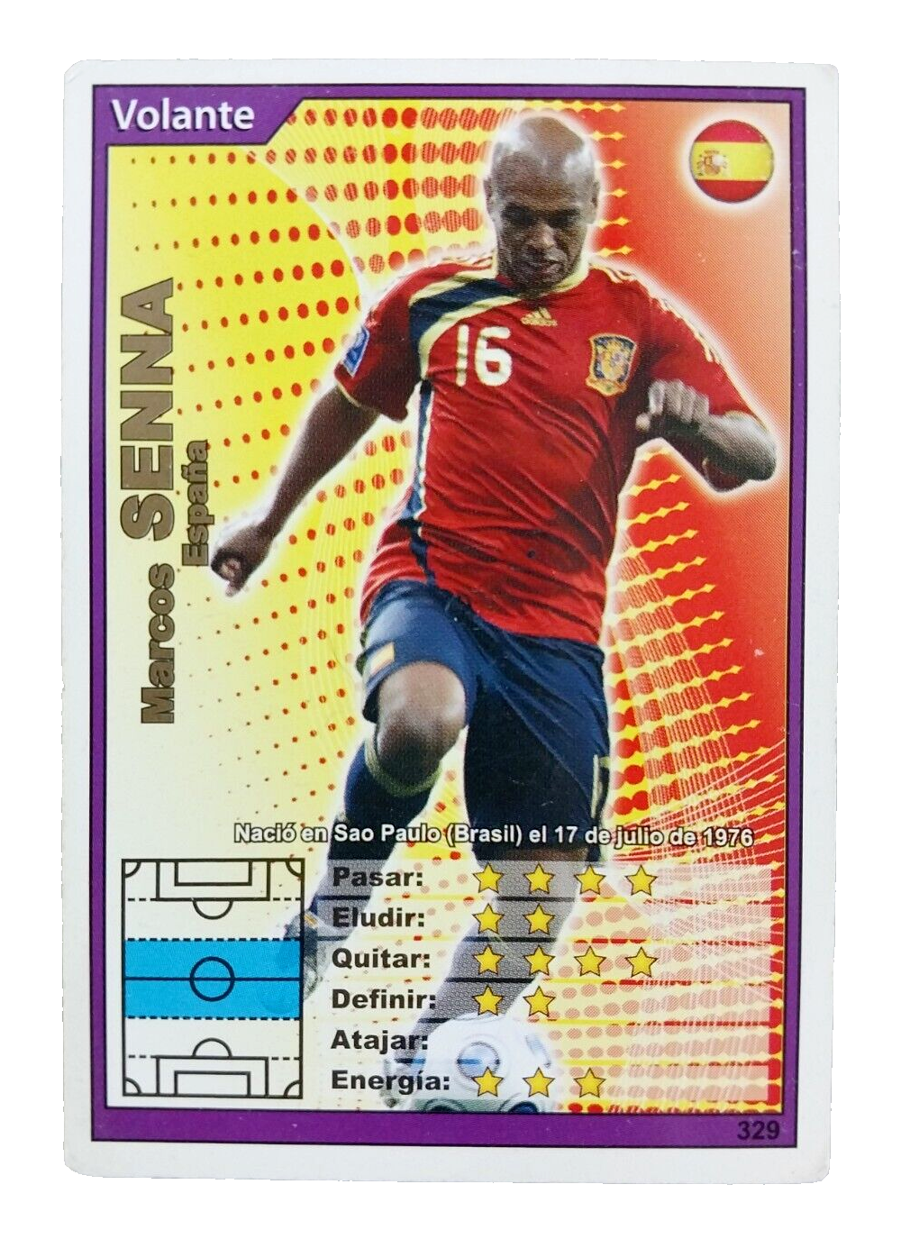 2010 World Cup Marcos Senna Spain Futbol Champ Rare Argentina