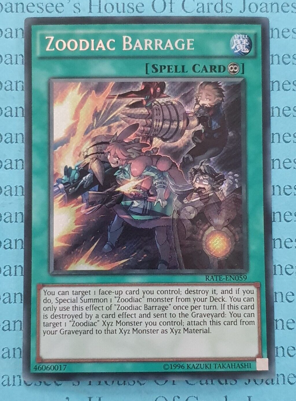 Yu-Gi-Oh! Zoodiac Whiptail – RATE-EN016 – Super Rare, Aus Raging Tempest (unbegrenzte Auflage)