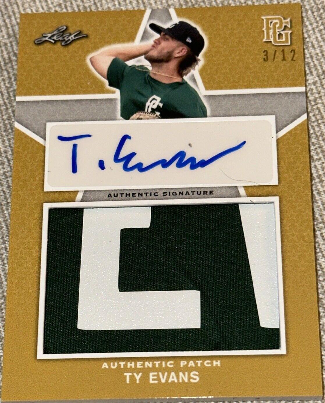 2020 Leaf Perfect Game National Showcase - Ty Evans #PA-TE2