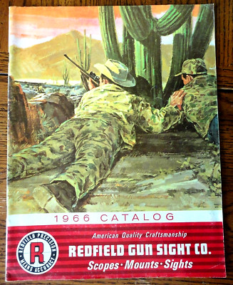 1966 ORIGINAL REDFIELD SCOPES/MOUNTS/SIGHTS CATALOG*Excellent*Fold-out Chart