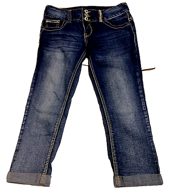 Amethyst Hilda Capri Jeans Womens Size 3 Embellished Pockets W28