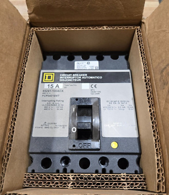 Square D FCP34015MT Circuit Breaker 15 Amps 480VAC