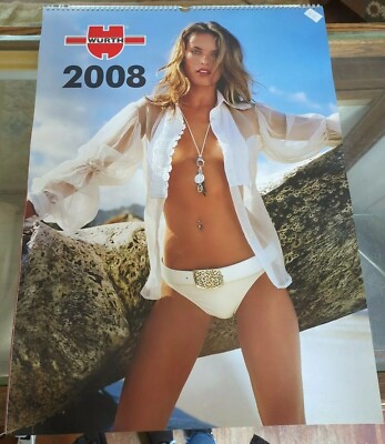 2008 WURTH CALENDAR SUPERMODEL PINUP SWIM SUIT CALENDAR Large