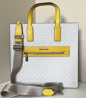The michael large graphic logo clear tote bag sale