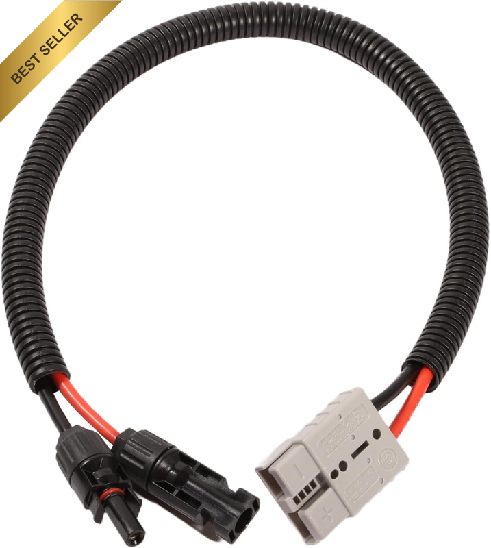 50AMP Anderson Plug to Solar Panel Cable Wiring Adaptor Connector,12V Solar Plug