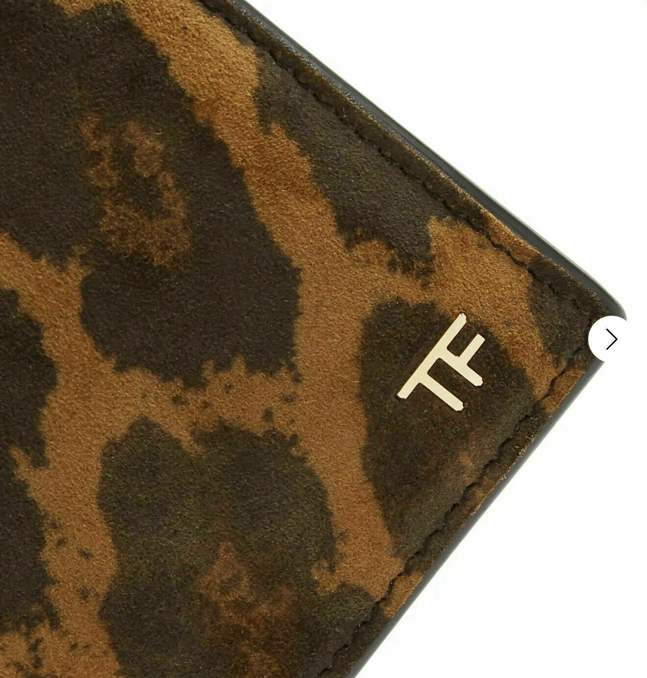 Pre-owned Tom Ford Icon Card Case Card Holder Purse Credit Cards Briefcase Wallet In Brown Black