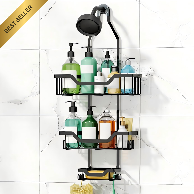 Shower Caddy Hanging, Rustproof Shower Organizer | over the Shower Head Caddy wi