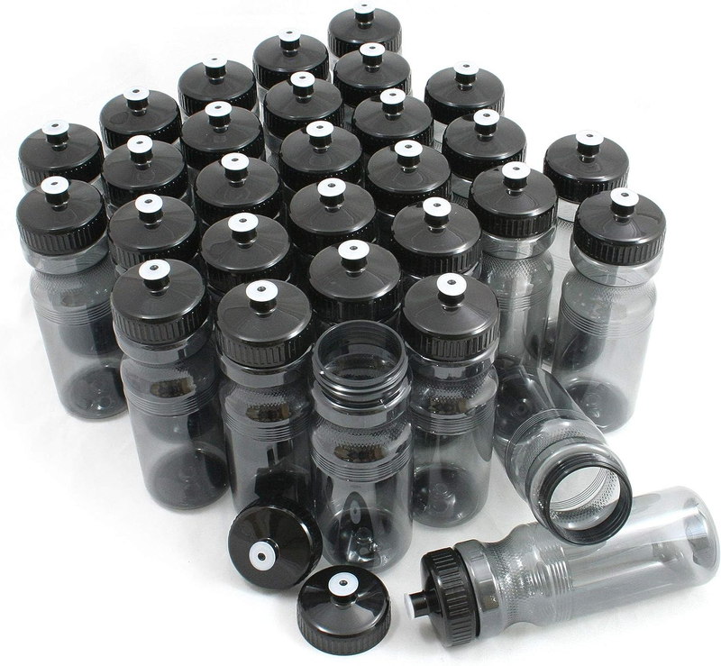 Rolling Sands Bpa-Free 24 Ounce Charcoal Water Bottles, Bulk
