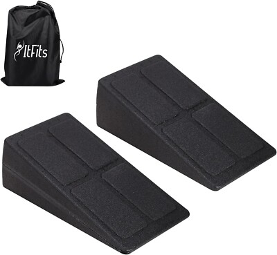 ItFits   3pcs Squat Wedge, Adjustable Slant Board for Calf Stretching
