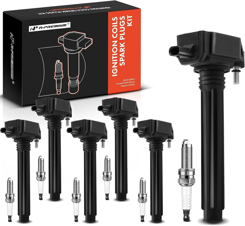6 Ignition Coil Pack Iridium Spark Plugs for Jeep Grand Cherokee 2011-2015
