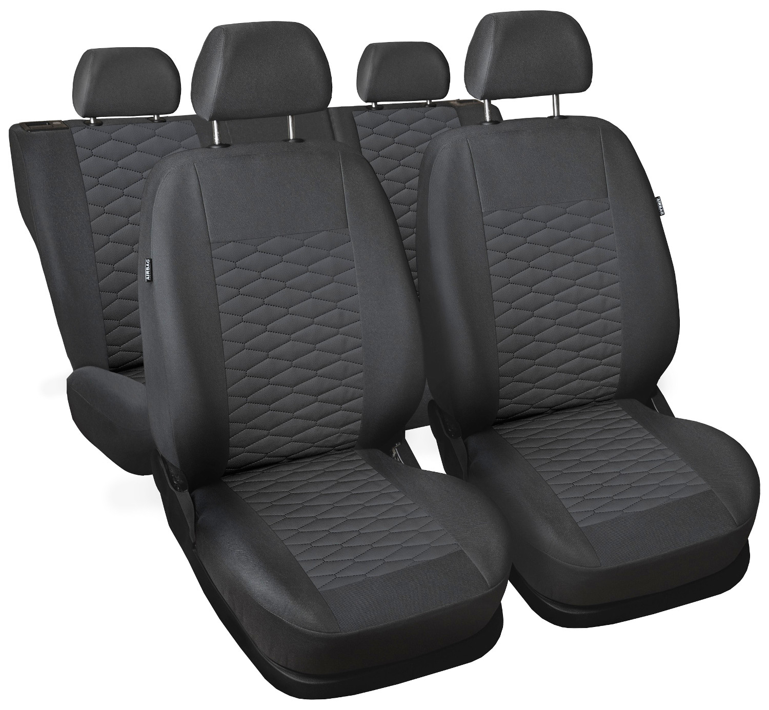 CAR SEAT COVERS fit Mitsubishi ASX leatherette Eco leather grey Best Deal & Lowest Price