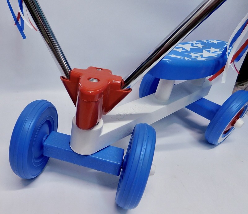 RDV68 PlaySkool: Rare 1976 Vintage Red, White, Blue 4-Wheel Trike, Bicentennial?