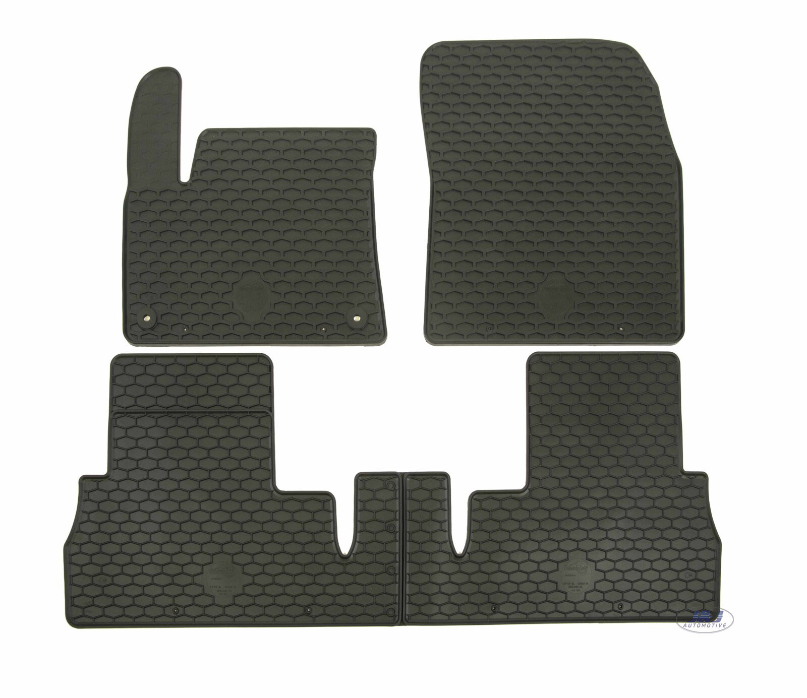 J/&J AUTOMOTIVE Tapis DE Sol Noir Velours Compatible avec Peugeot 3008 2009-2016 3 pcs