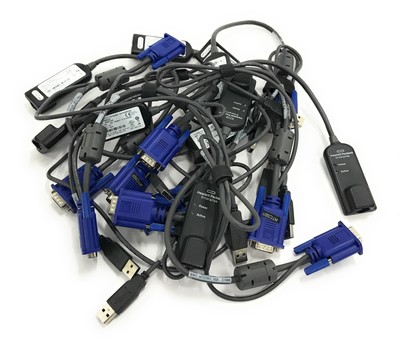 Lot of 10 HP Virtual Media USB KVM Switch Module Cable 753495-001 AF629A