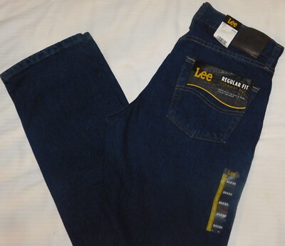 LEE Regular Fit Jeans Straight Leg Regular Seat & Thigh At Waist Dark Blue Orion