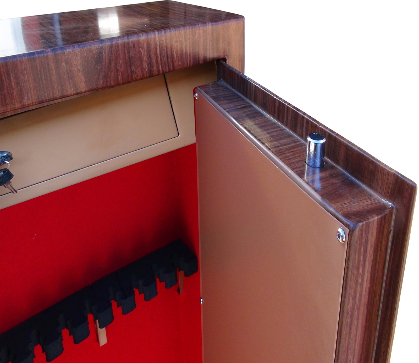 Demo Wood Effect 8 Gun Cabinet With Inner Ammo Safe 8 10 Shotgun