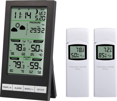 R Ws2700x2ac Advanced Wireless Weather Station W/ 2 Sensors & Ac Adapter
